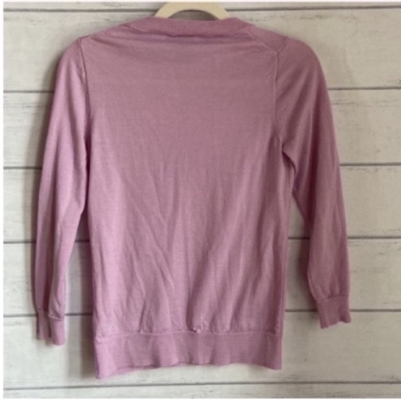 J.Crew Merino Wool Lavender Sweater - Picture 2 of 5